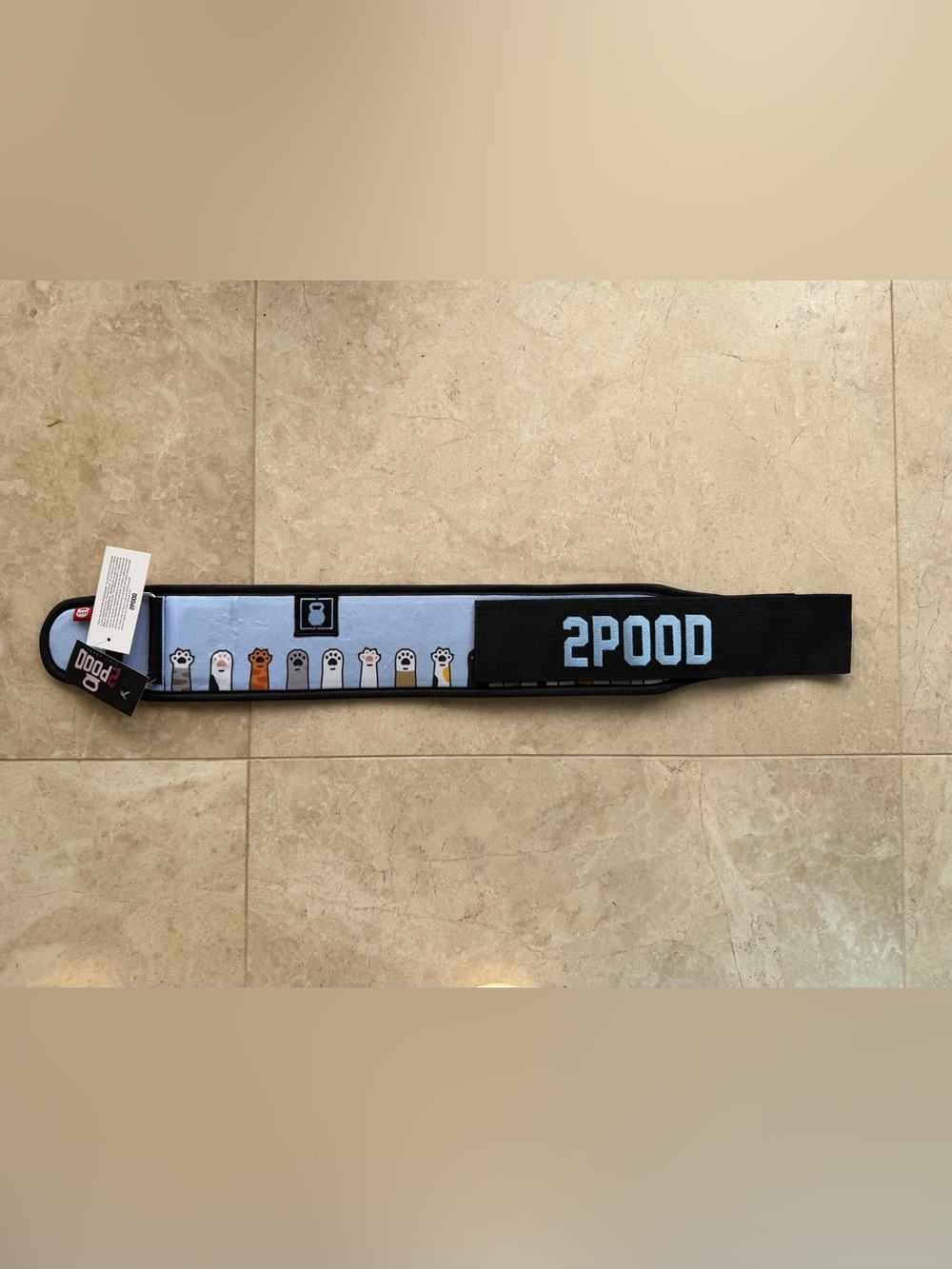 NWT 2Pood Weightlifting Belt 4” Powerlifting Train Gym Cat I’m Feline Good XXXS